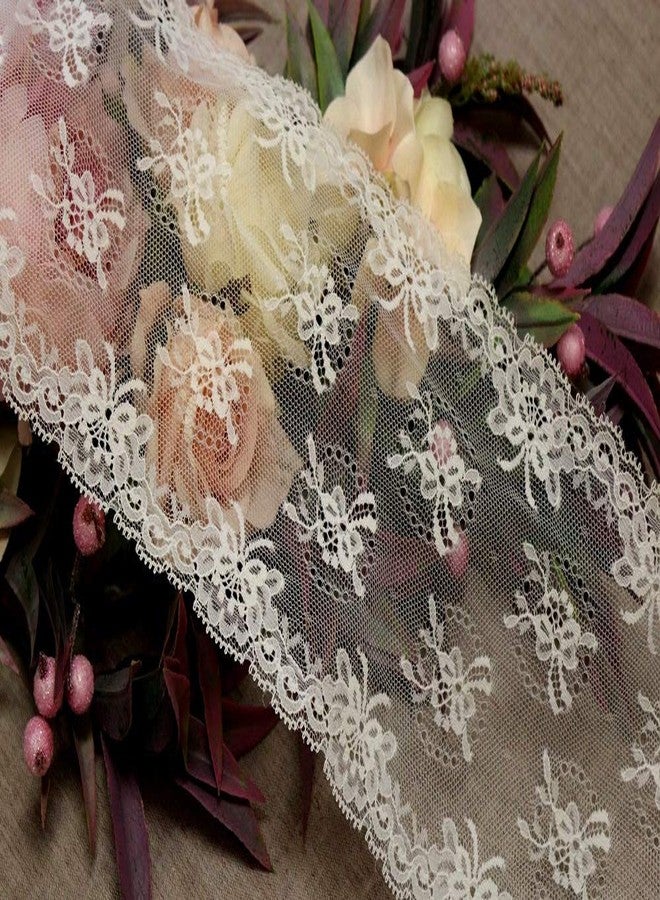 Bapna 5 Yard Ribbon Embroidery Lace For Decor Sarees Skirts Dress Bags Decoration Border - White - Image 5
